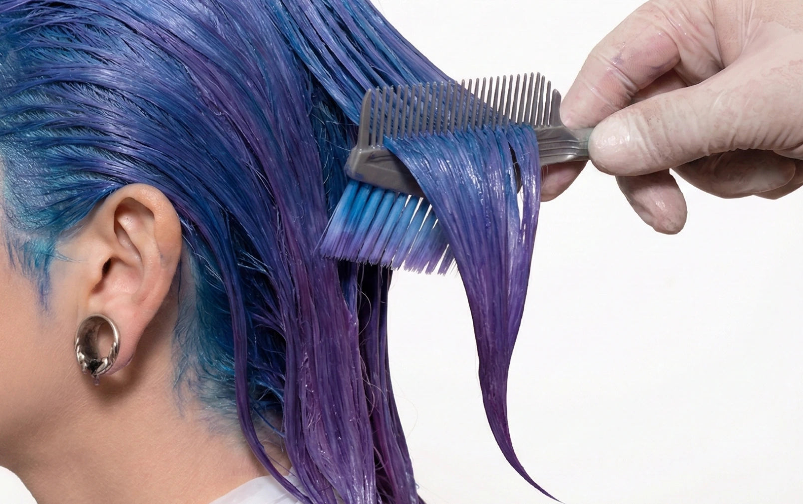 Hair color application